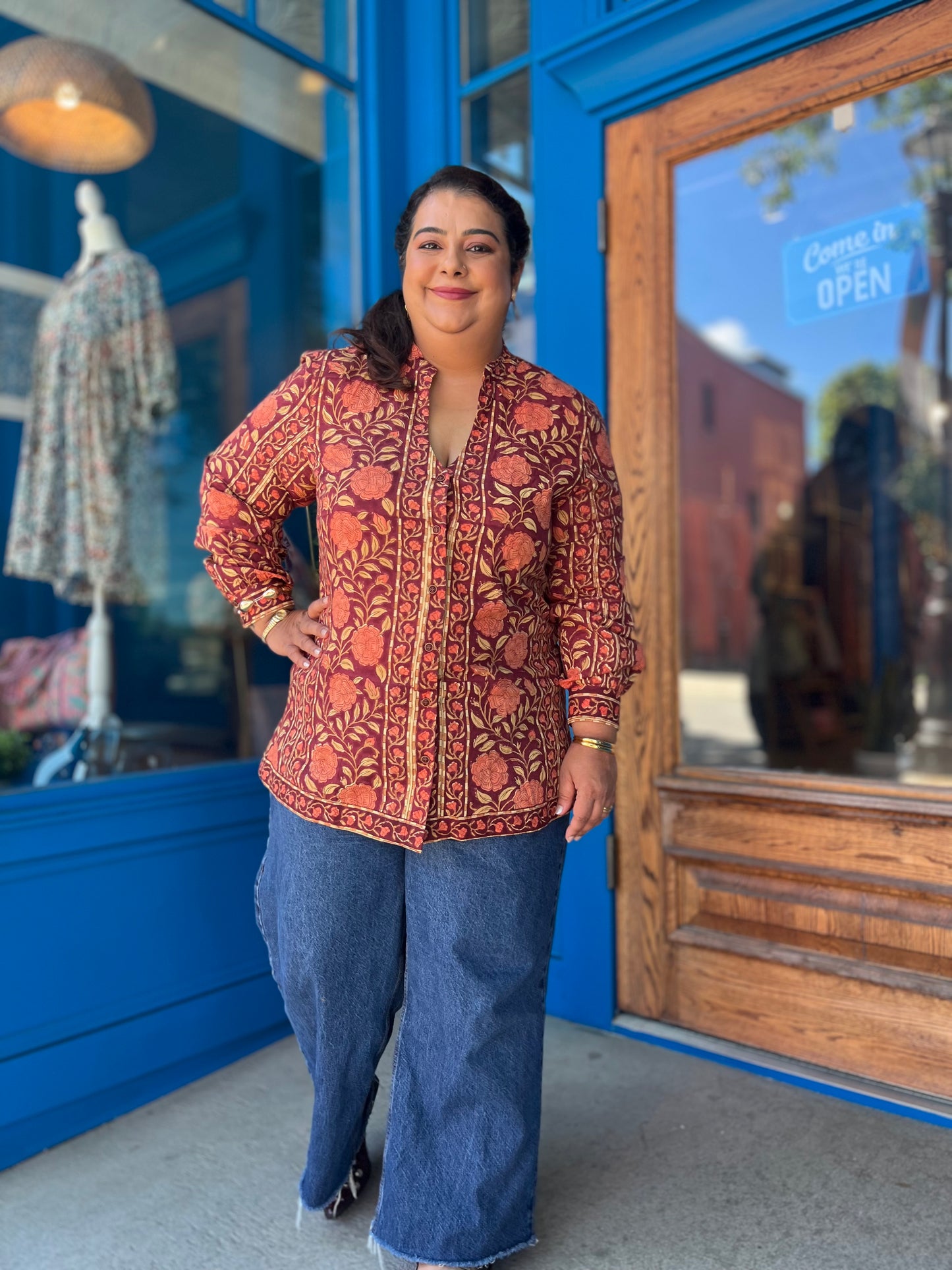 Long Blouse - Maroon