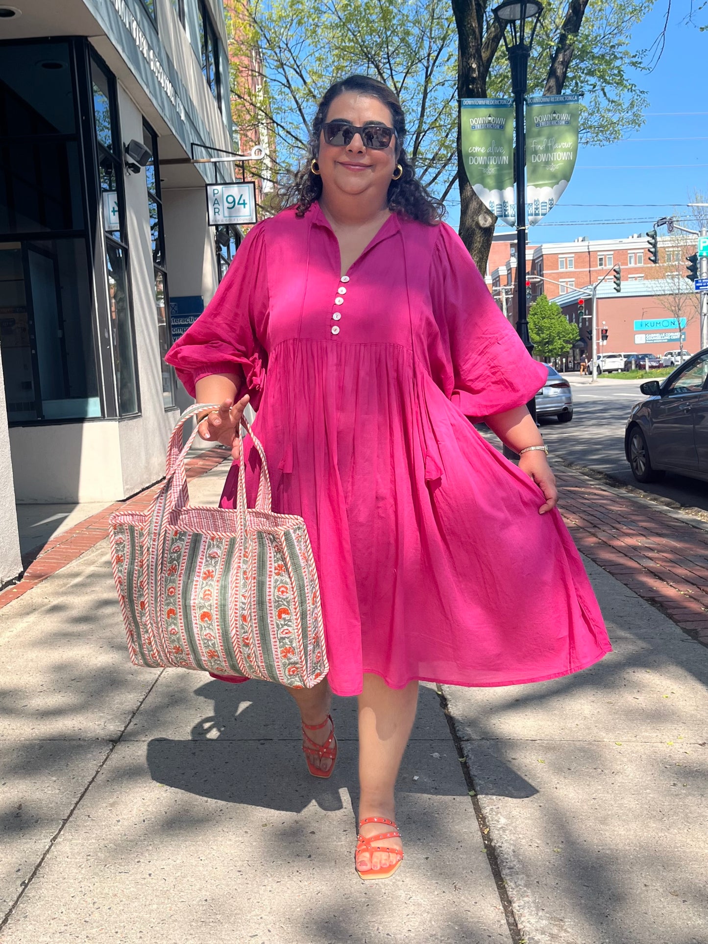 Dress in Fuschia Pink