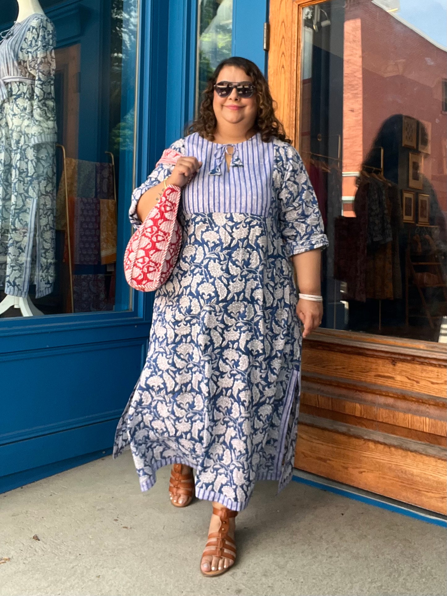 Maxi Dress in Indigo Blue