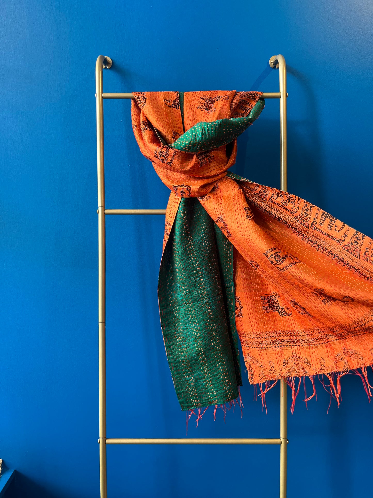 Silk/Silk Blend Scarf Narrow - Pattern 1