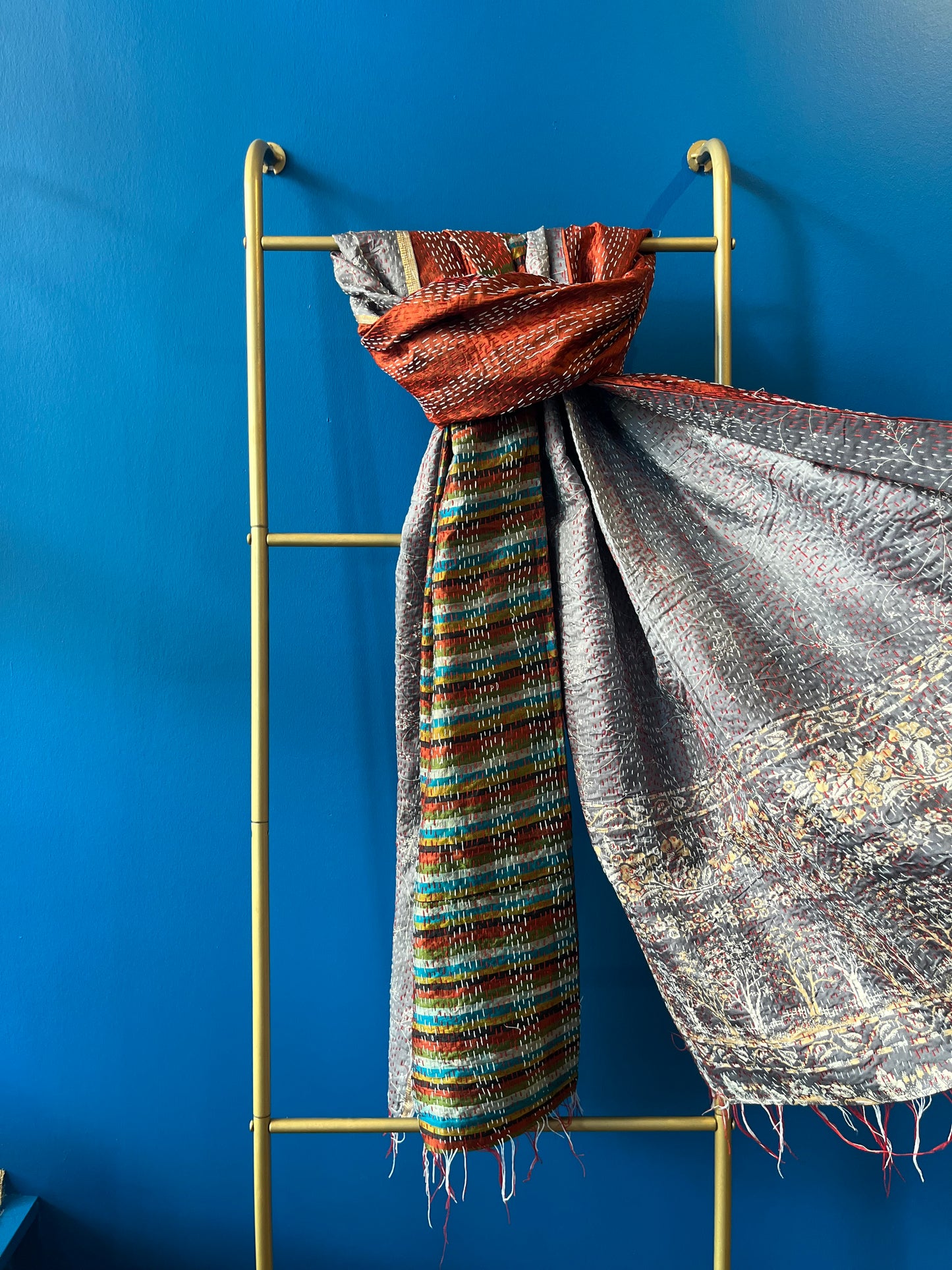 Silk/Silk Blend Scarf Wide - Pattern 9