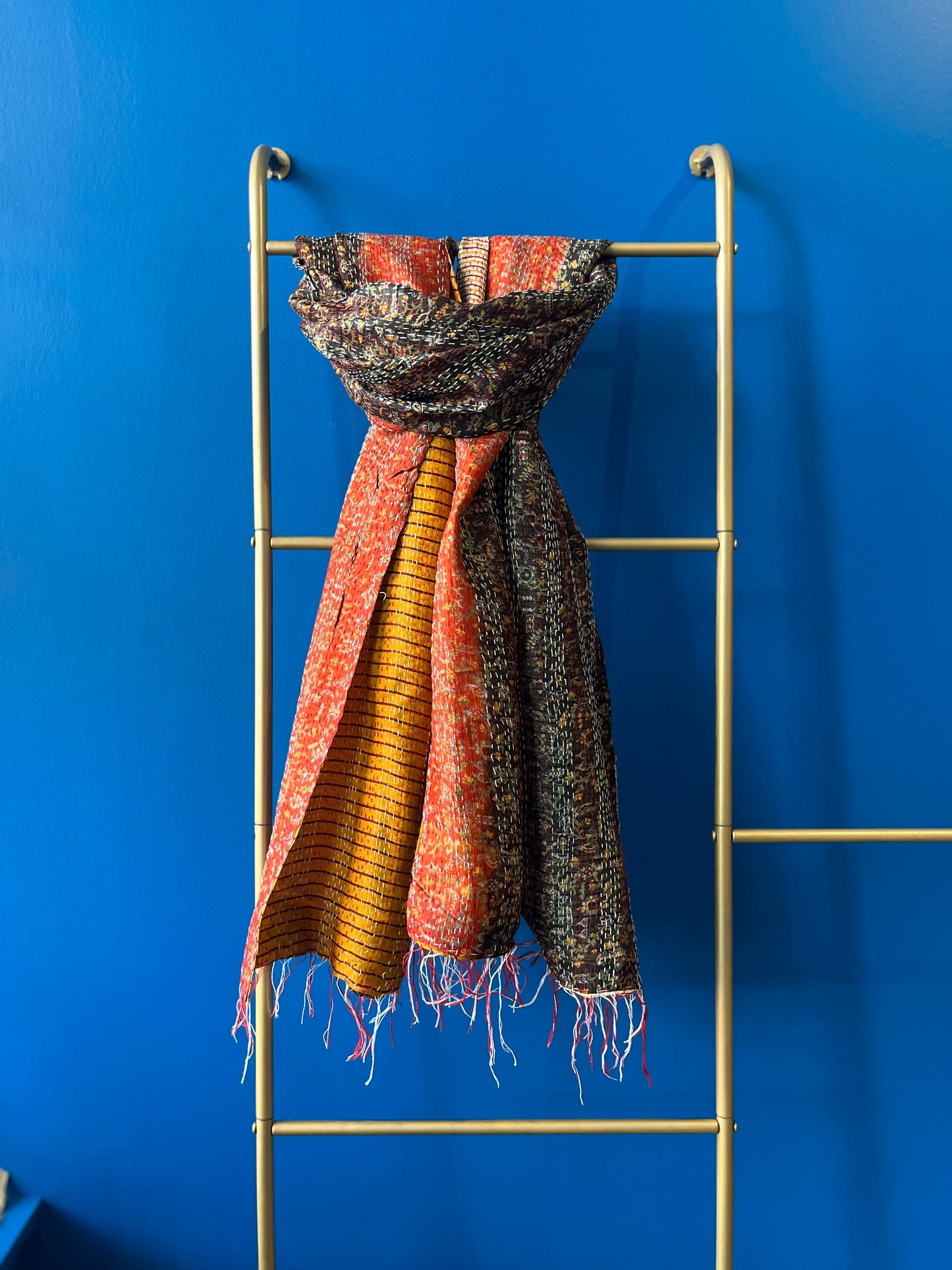 Silk/Silk Blend Scarf Wide - Pattern 6