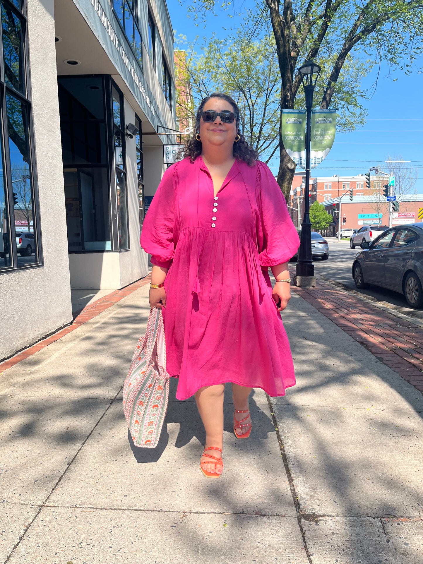 Dress in Fuschia Pink