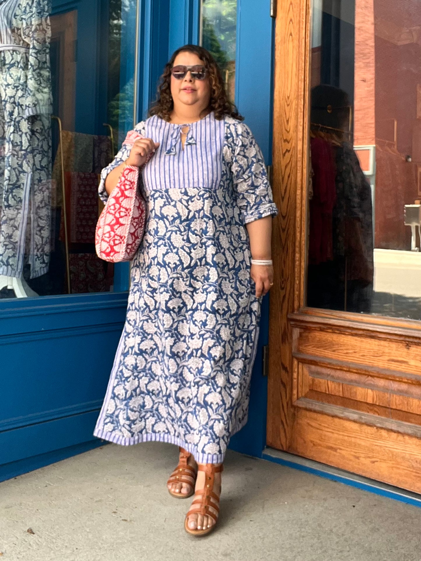 Maxi Dress in Indigo Blue