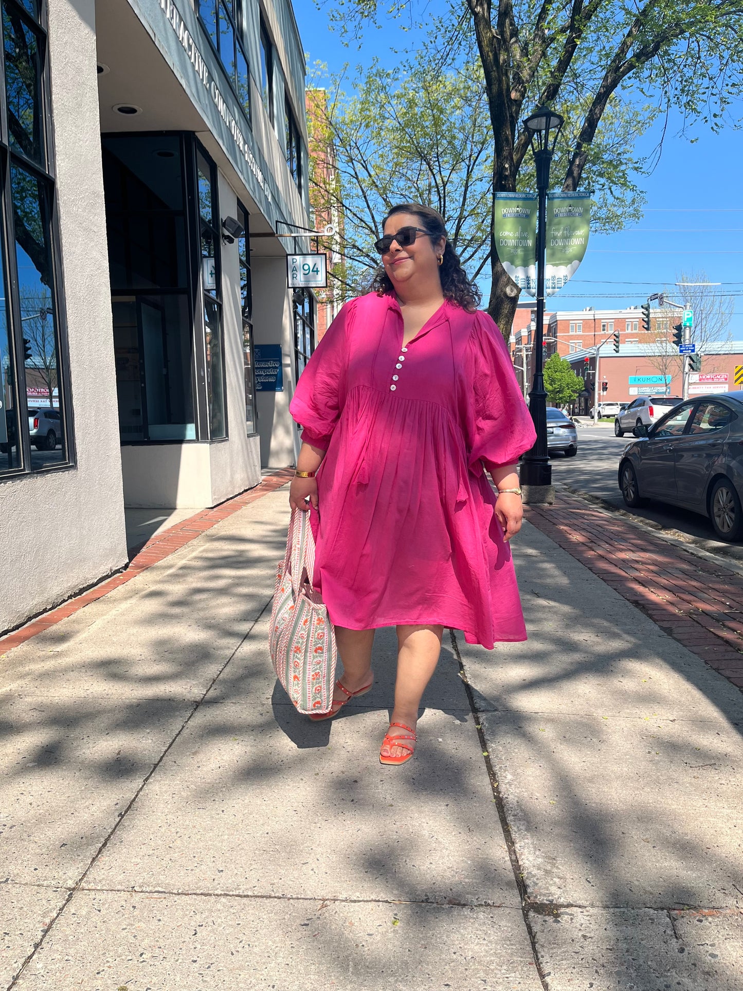 Dress in Fuschia Pink