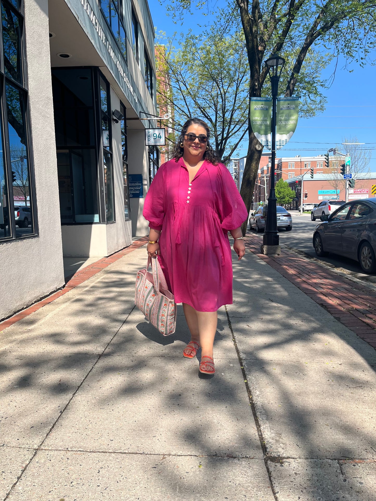 Dress in Fuschia Pink
