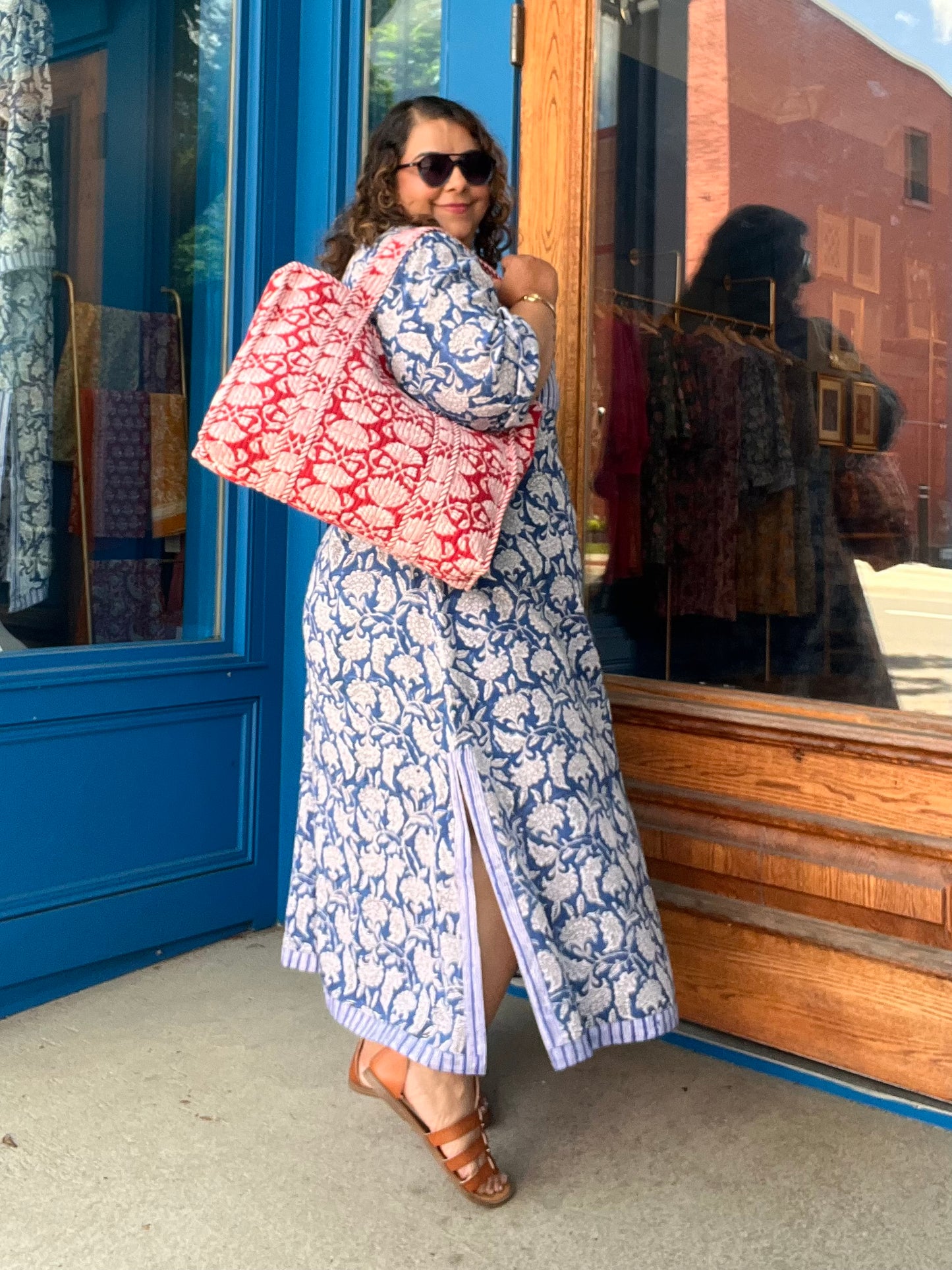 Maxi Dress in Indigo Blue