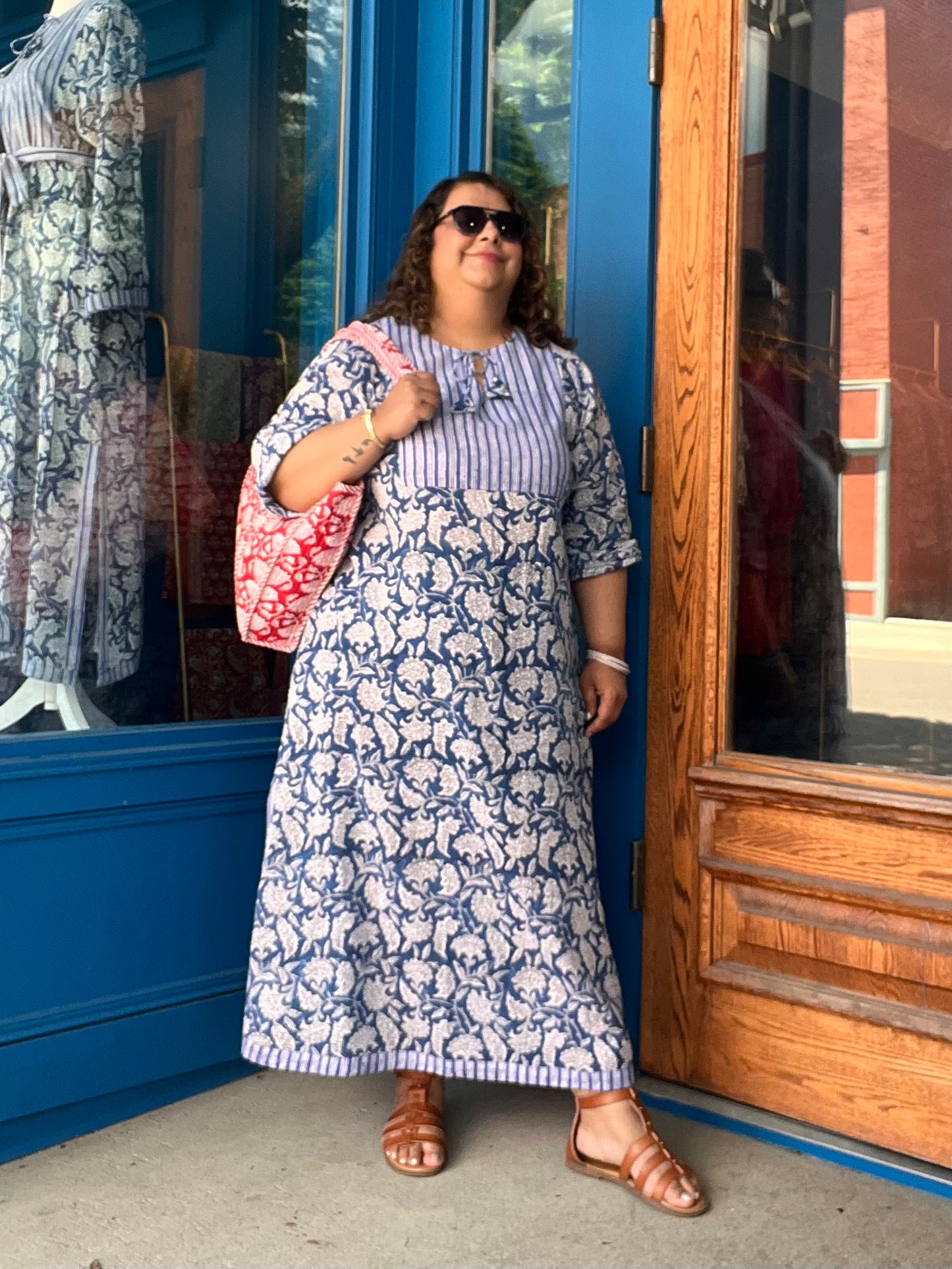 Maxi Dress in Indigo Blue