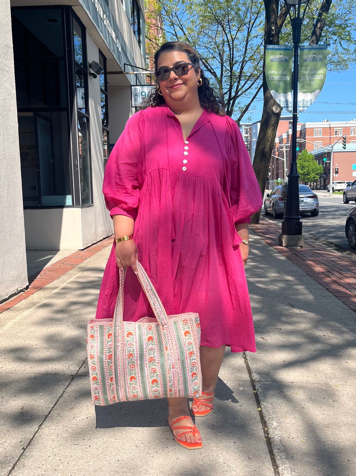 Dress in Fuschia Pink