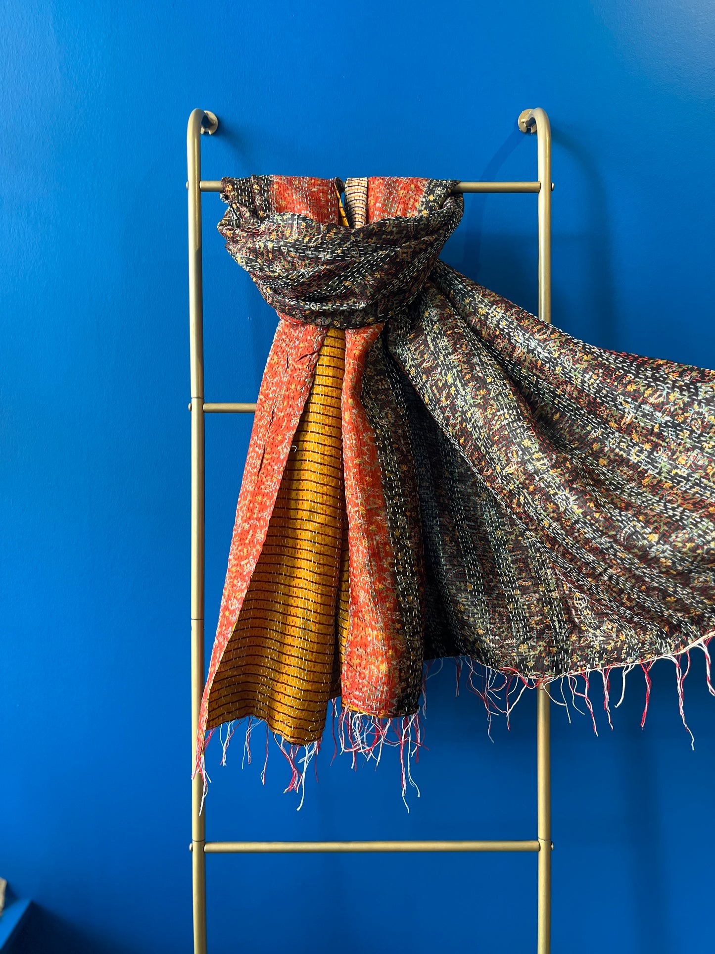 Silk/Silk Blend Scarf Wide - Pattern 6