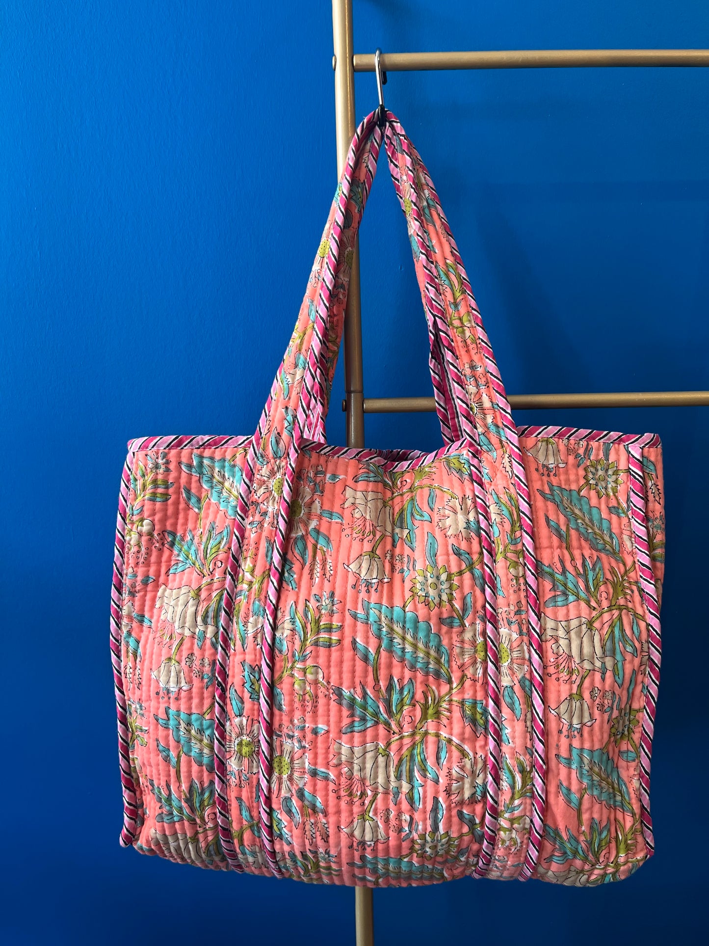 Tote Bag in Peach
