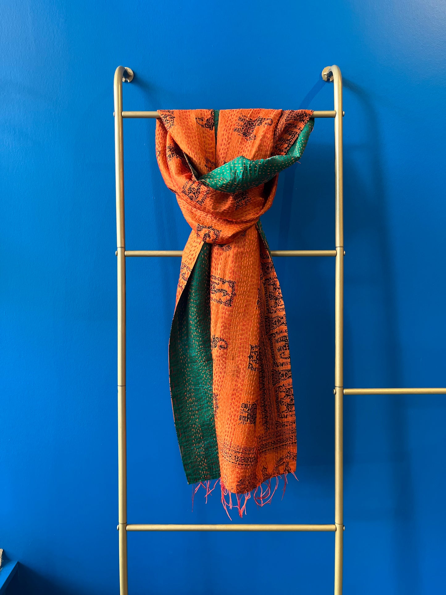 Silk/Silk Blend Scarf Narrow - Pattern 1