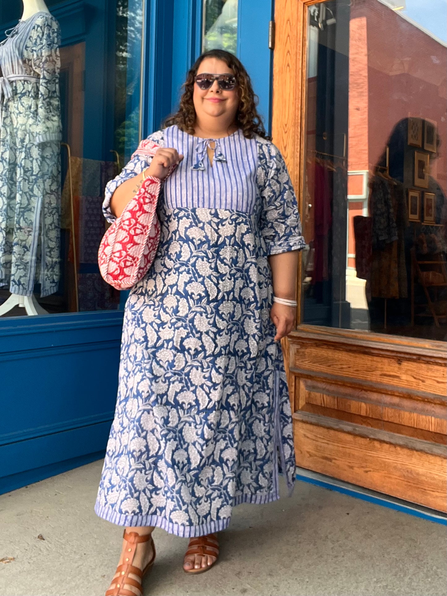 Maxi Dress in Indigo Blue