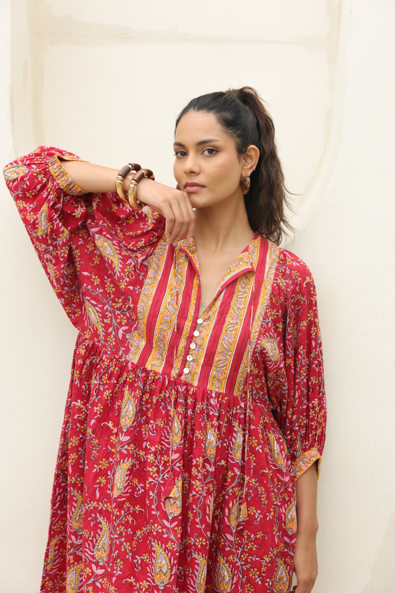 Tulip Midi Dress in Red – Happy Hatti Tulip Midi Dress in Red – Happy Hatti