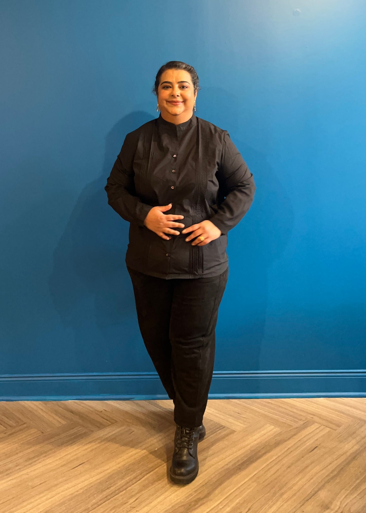 Blouse with Tucks ~ Black