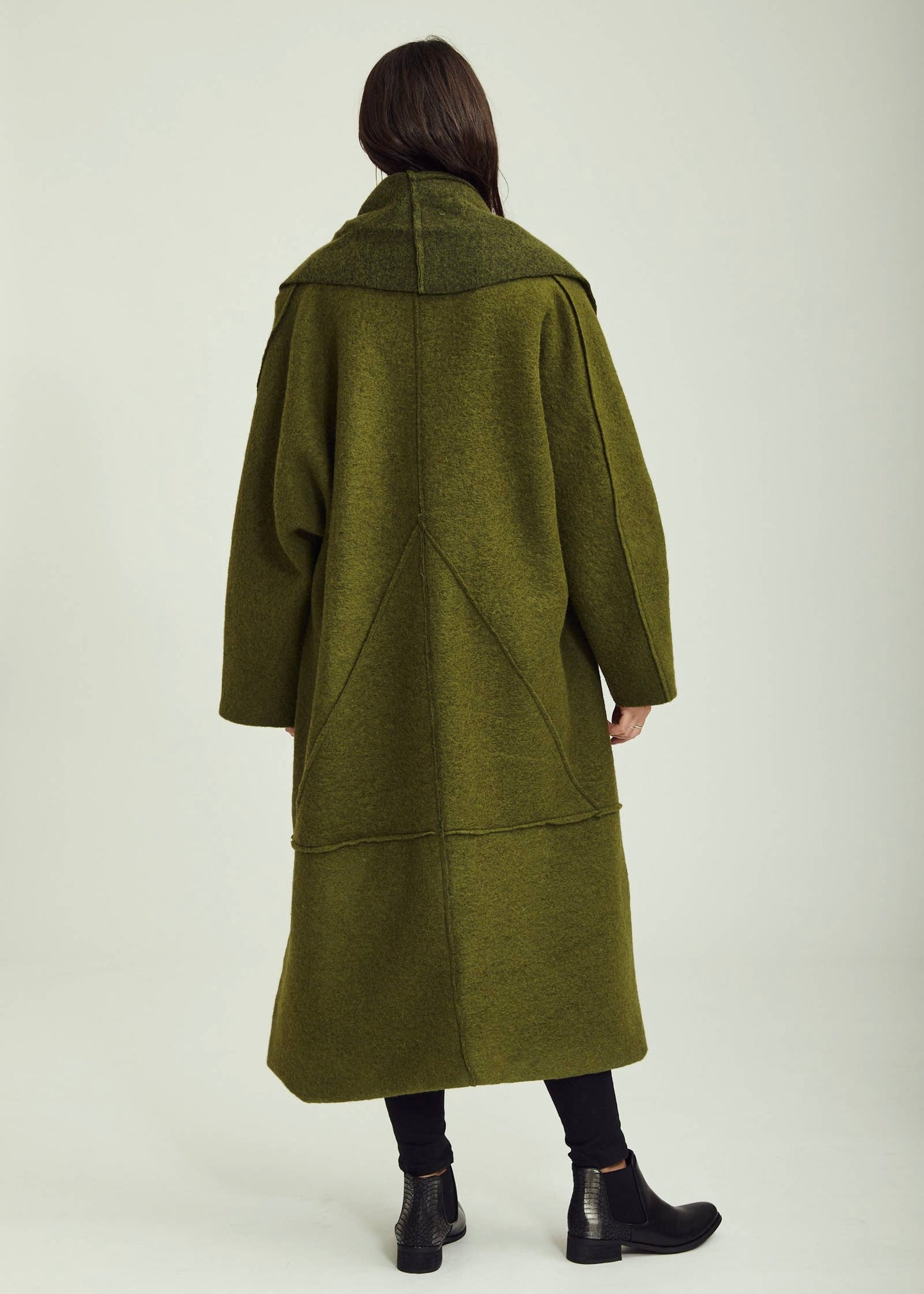 Wool Coat in Persimmon