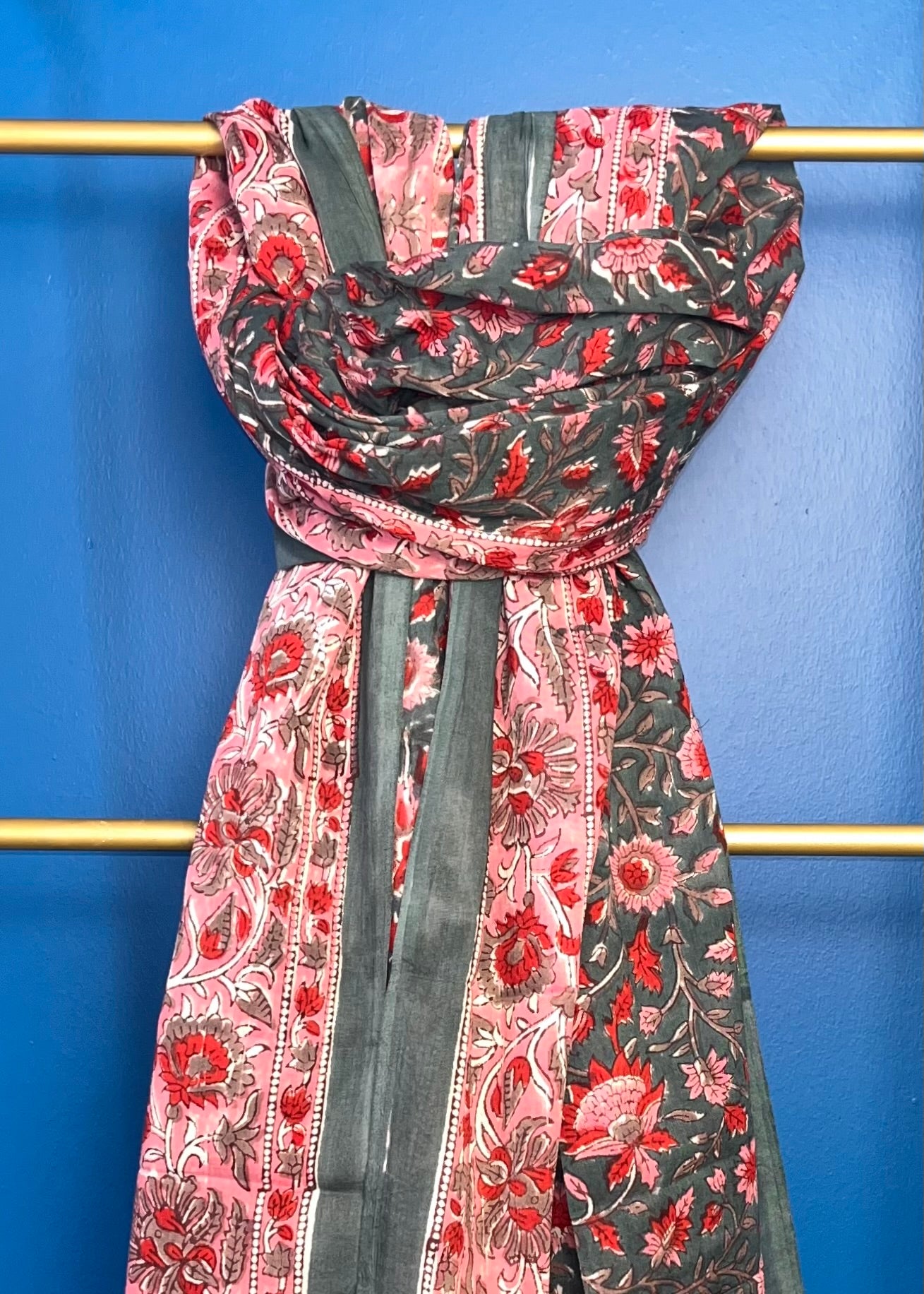 Cotton Scarf- Dk.Green