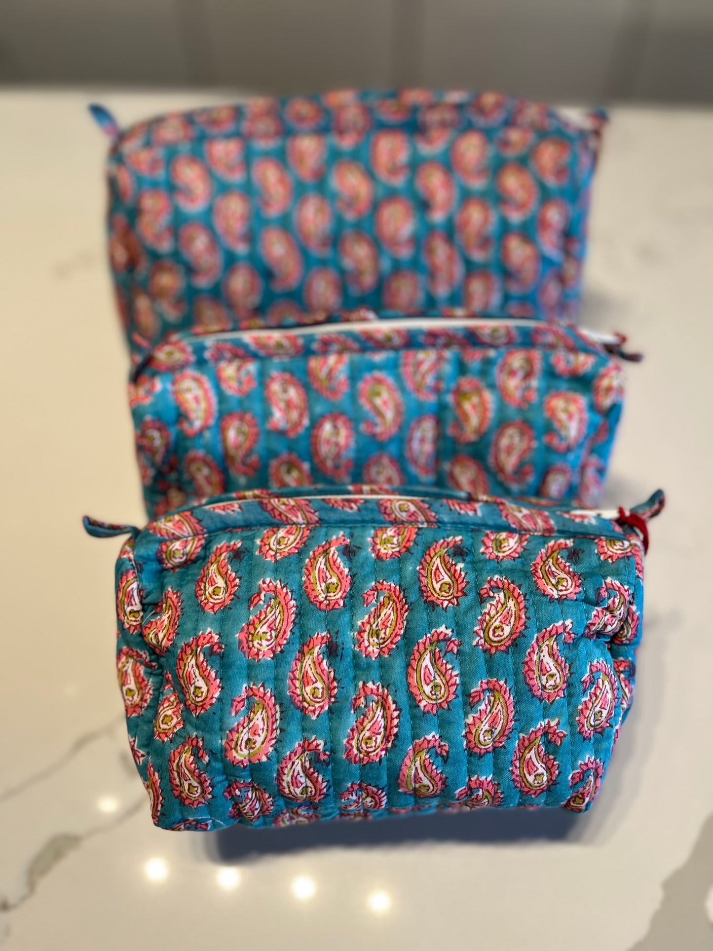 Make Up Bag in Light Blue