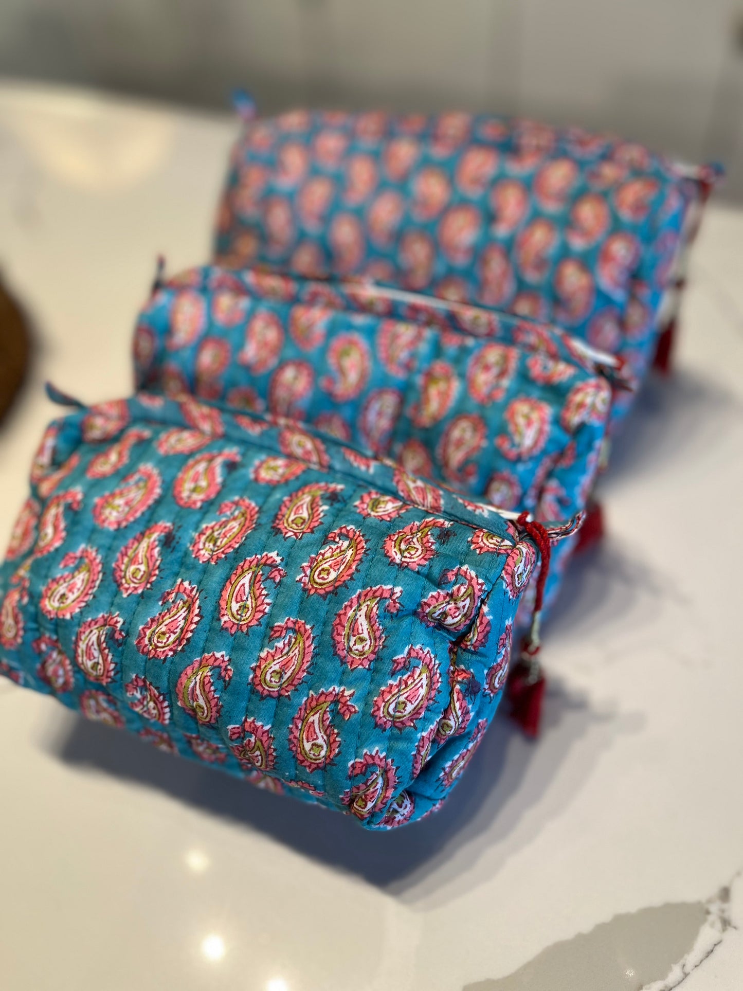 Make Up Bag in Light Blue