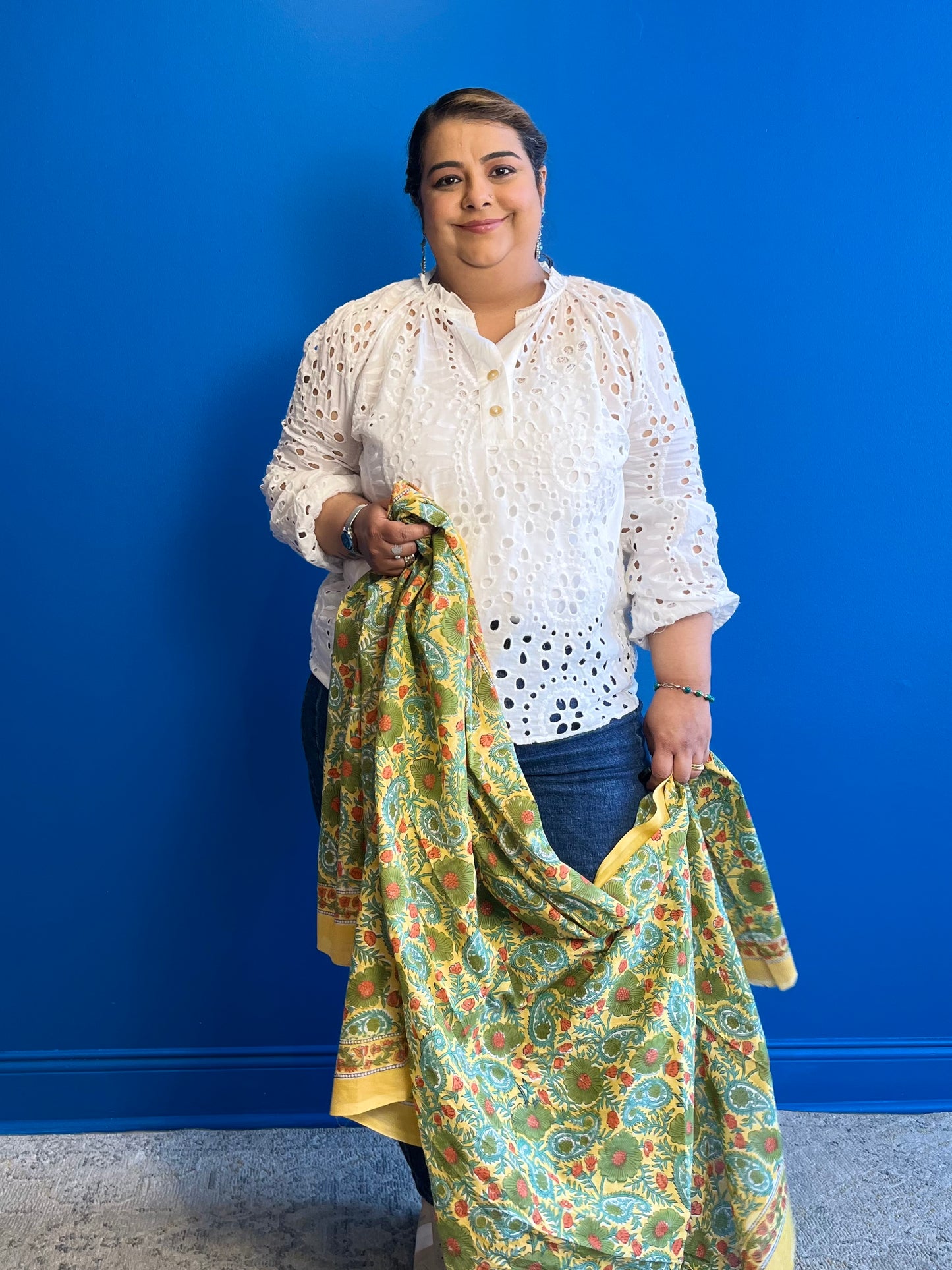 Garden Scarf in Yellow