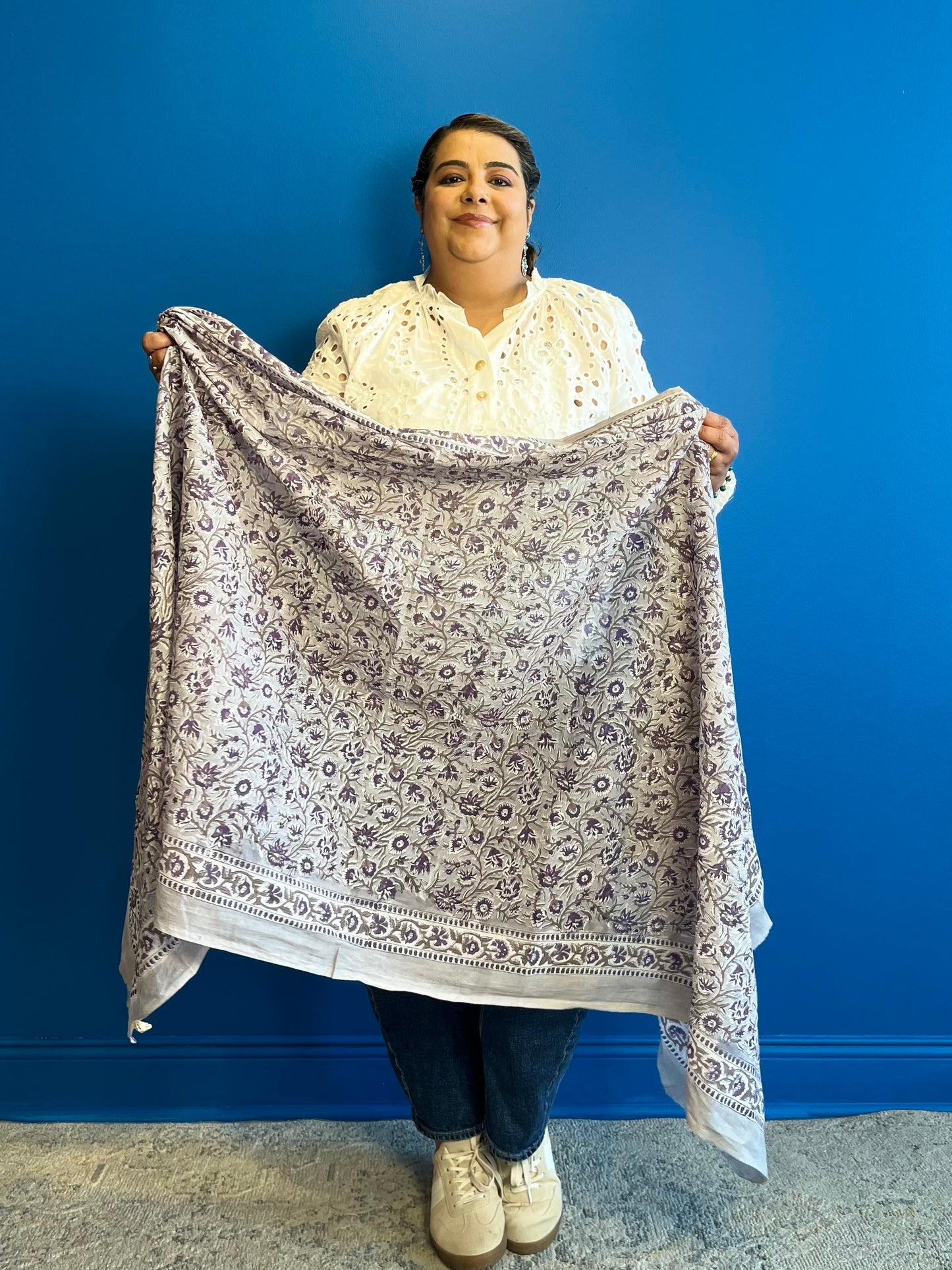 Garden Scarf in Grey