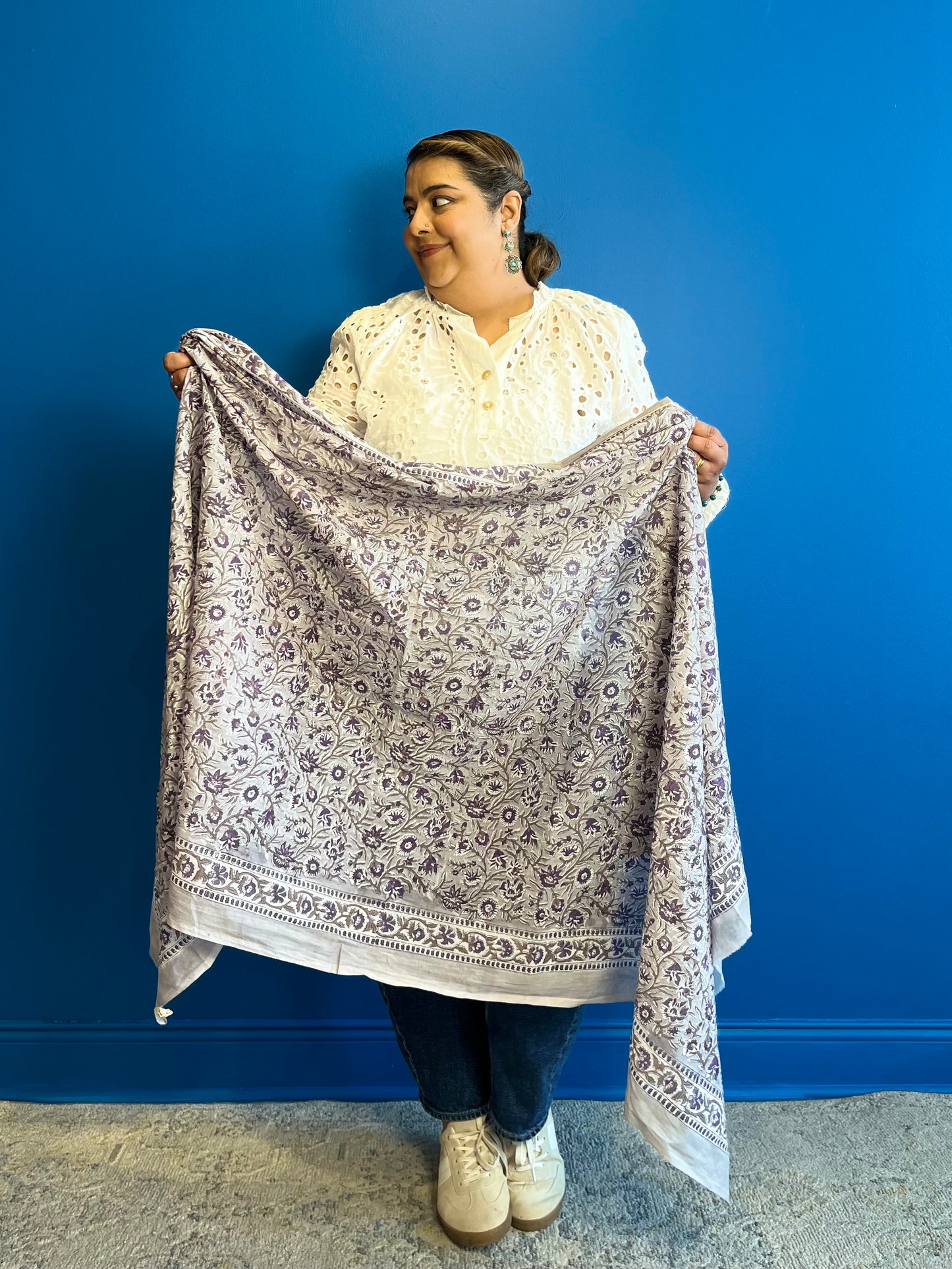 Garden Scarf in Grey