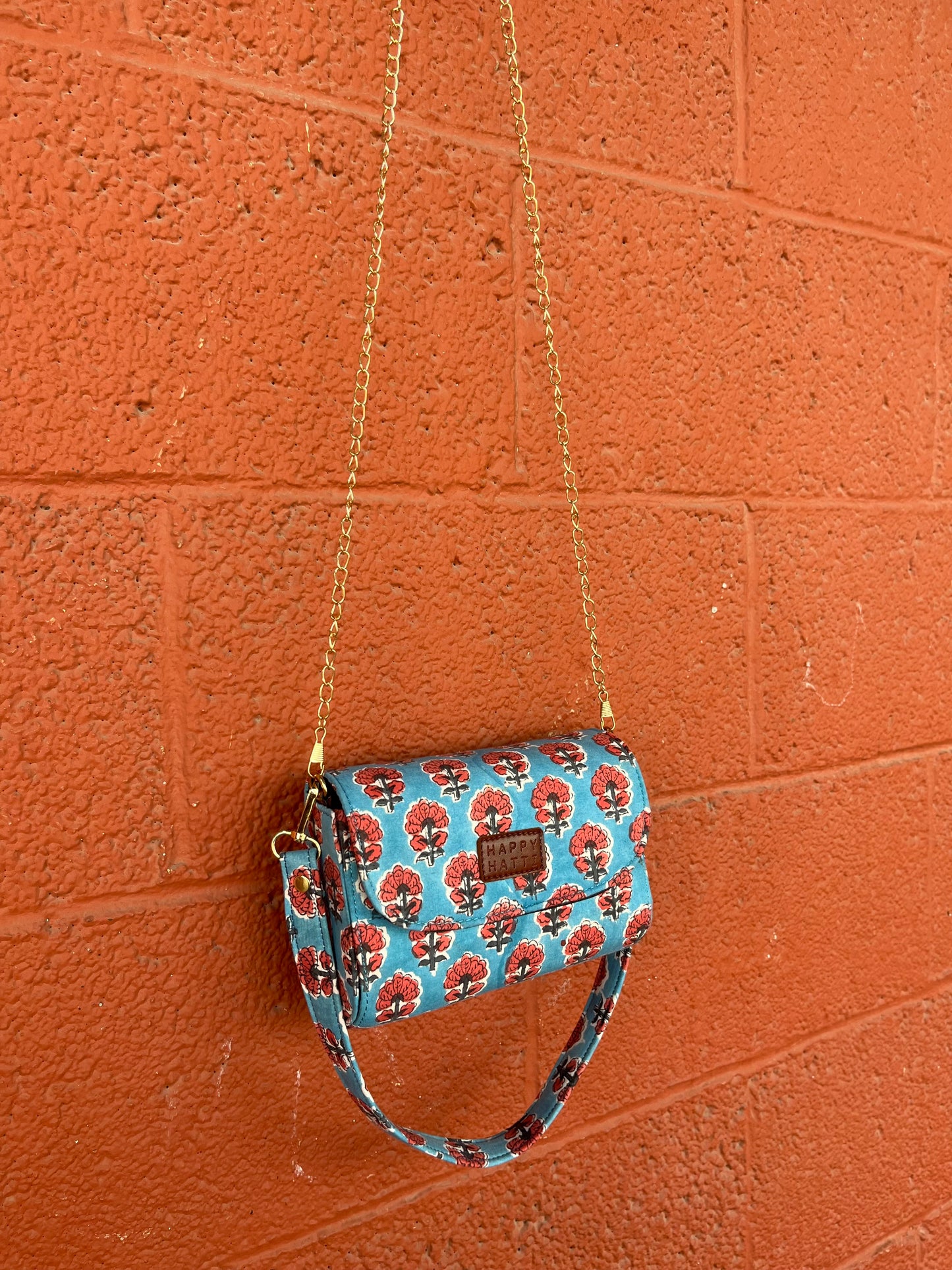 August Box Bag in Blue Rust