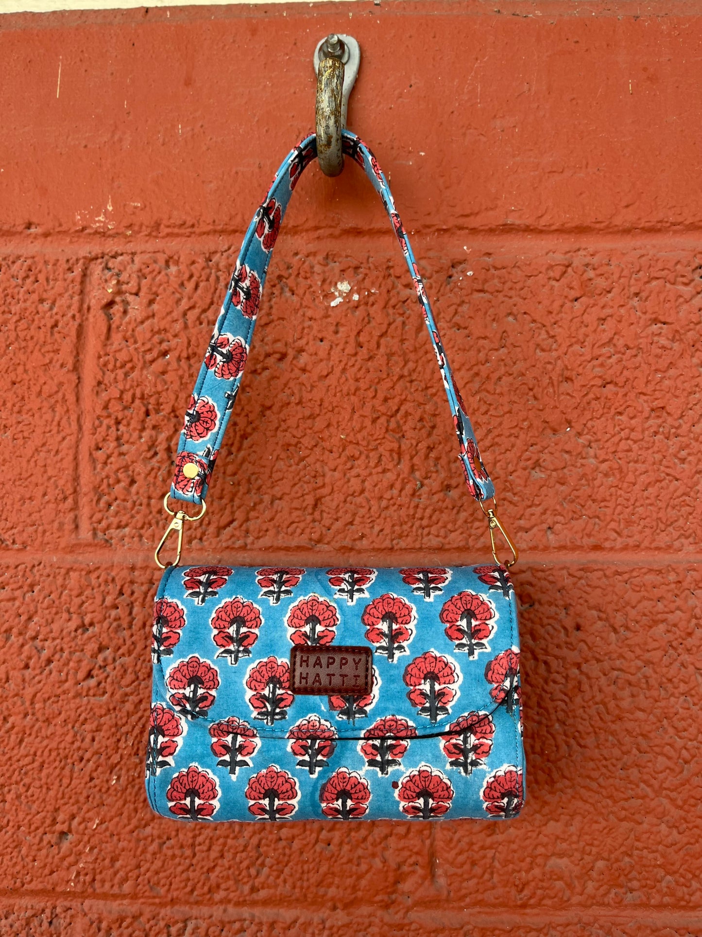 August Box Bag in Blue Rust