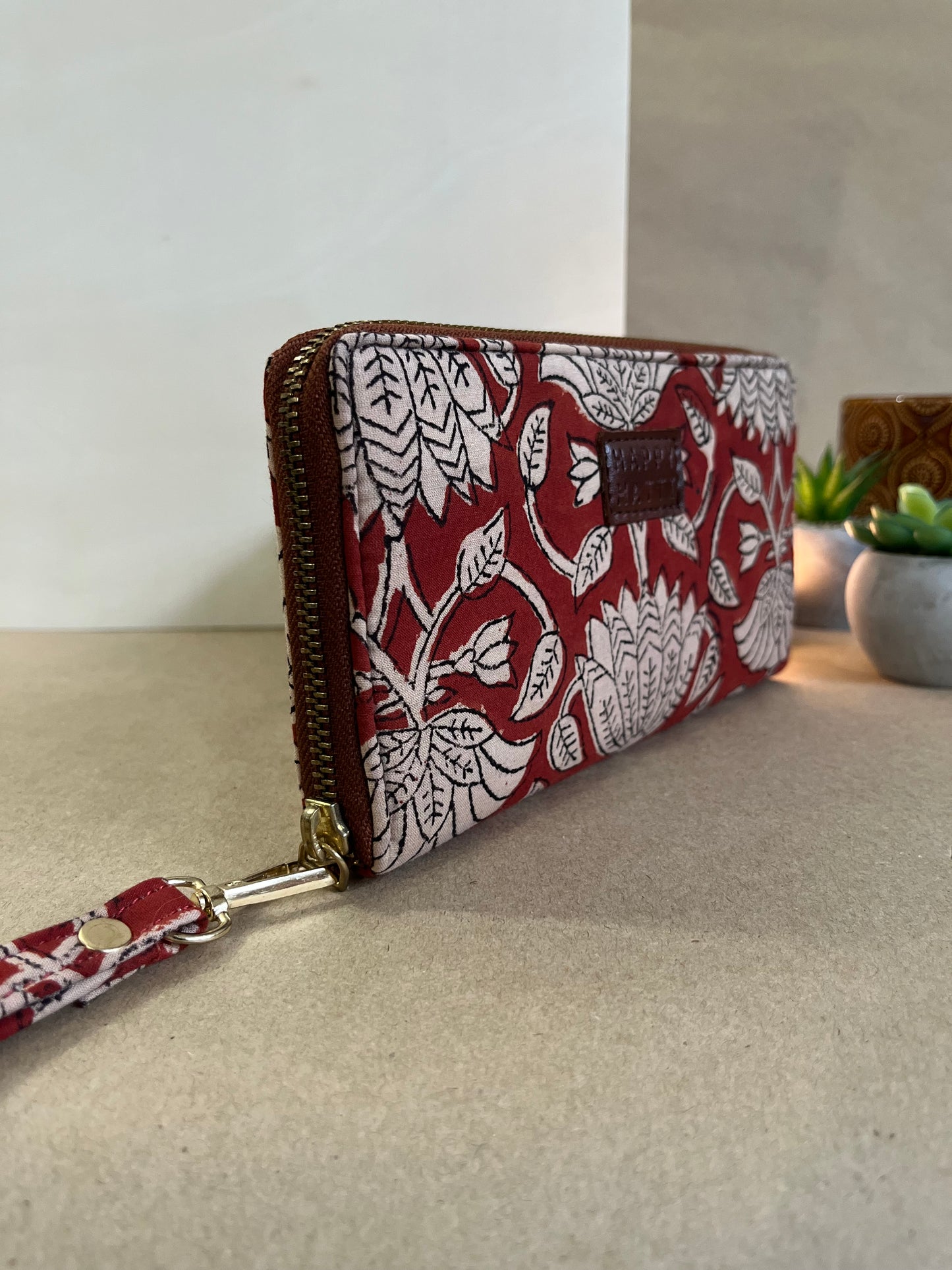 Wrist Clutch in Maroon
