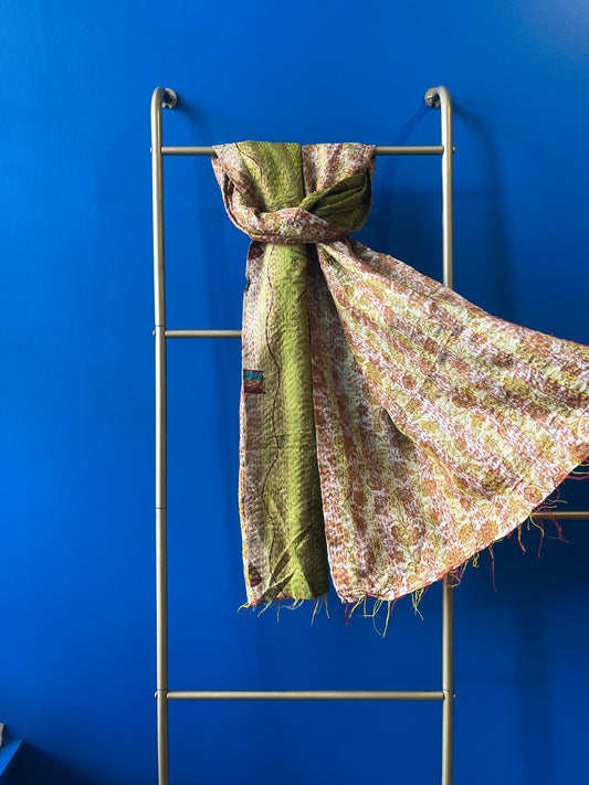 Silk/Silk Blend Scarf Narrow - Pattern 4