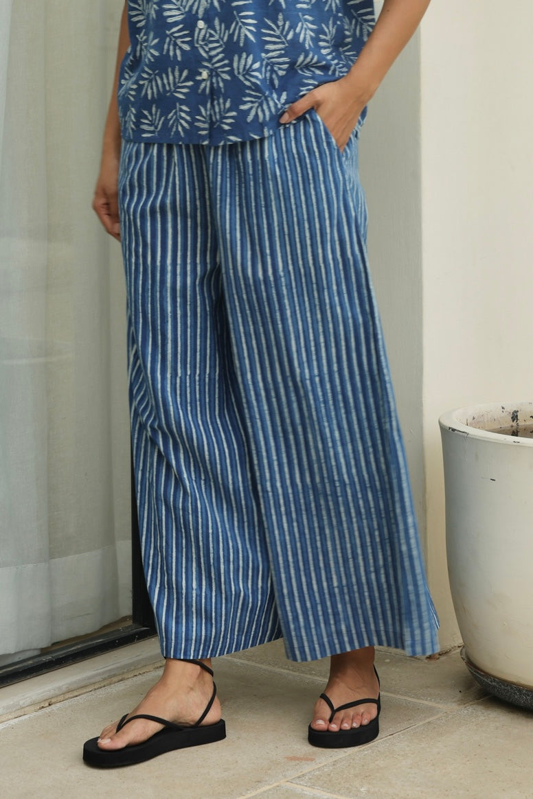 Daffodil Palazzo Pants in Indigo
