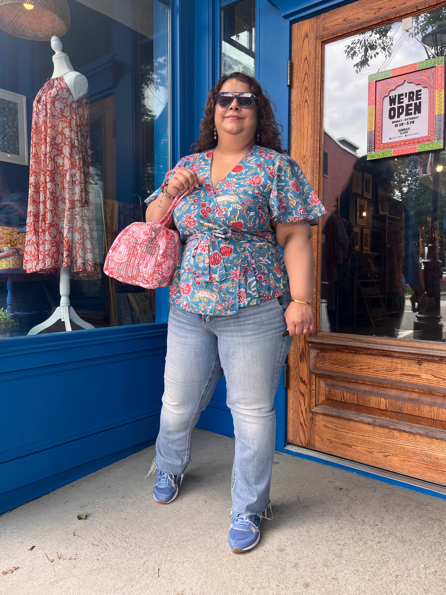 Wrap Top with Flutter Sleeve