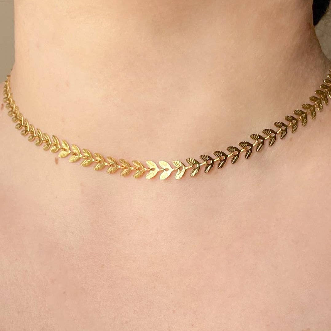 2 pcs Gold Necklace Set