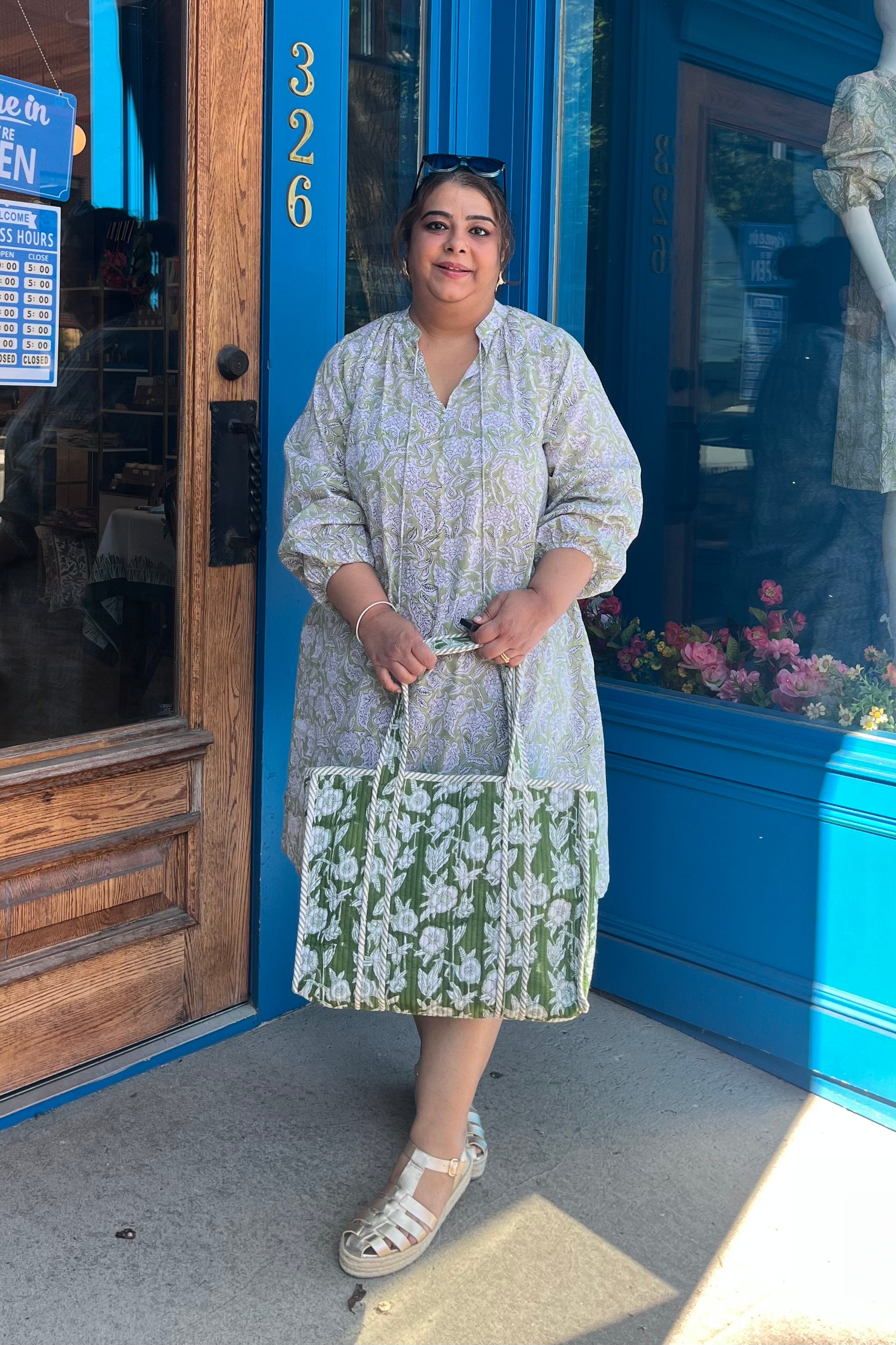 Daisy Dress in Pastel Green