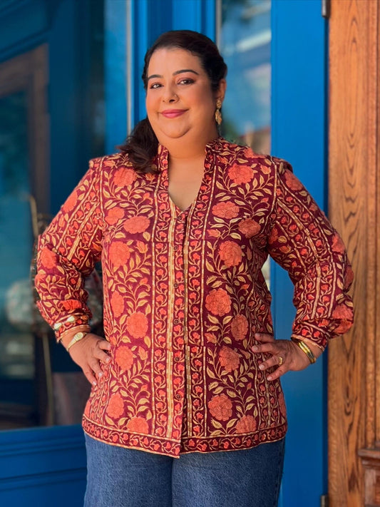 Long Blouse - Maroon
