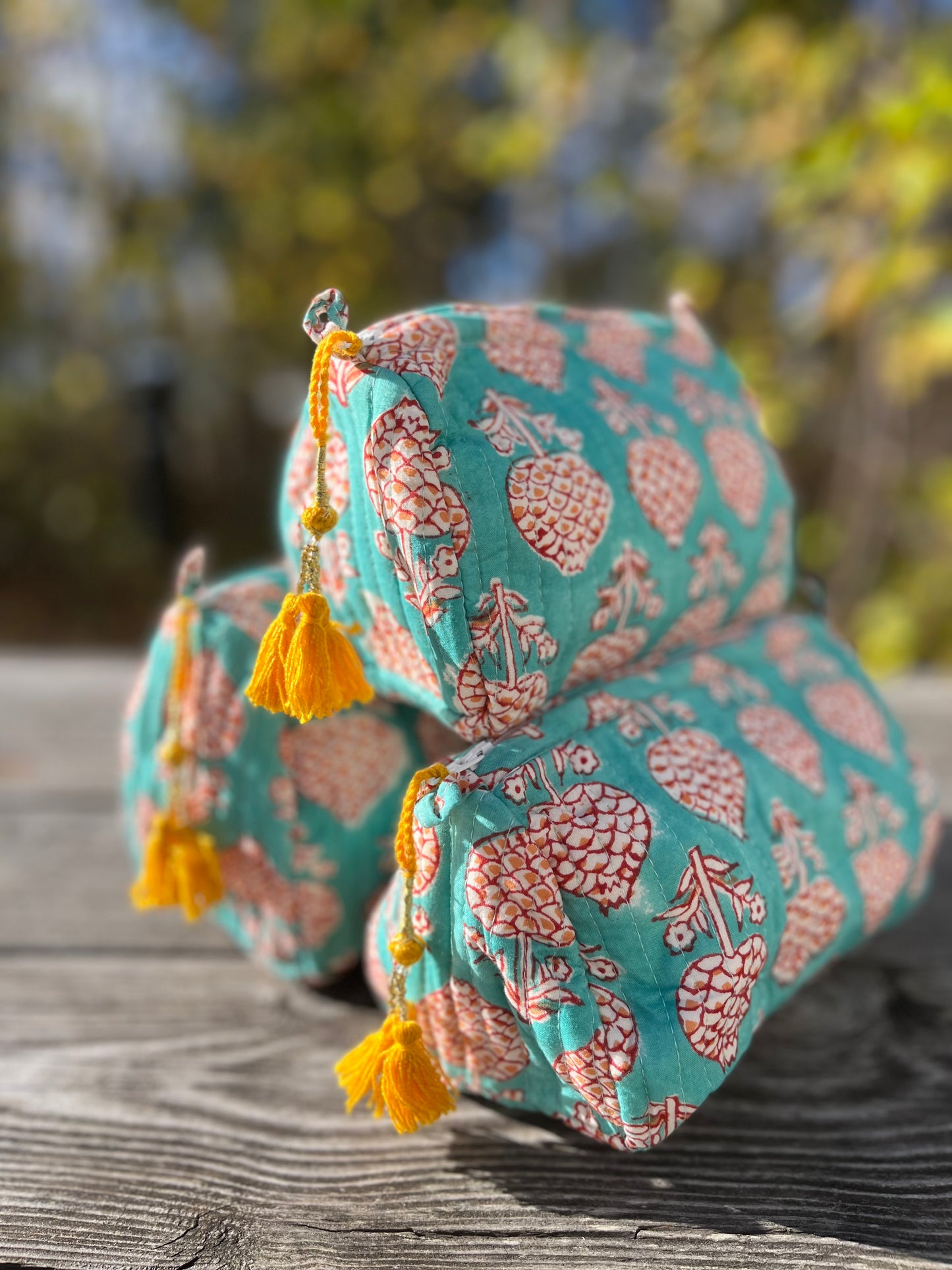 Make Up Bag in Sea Green