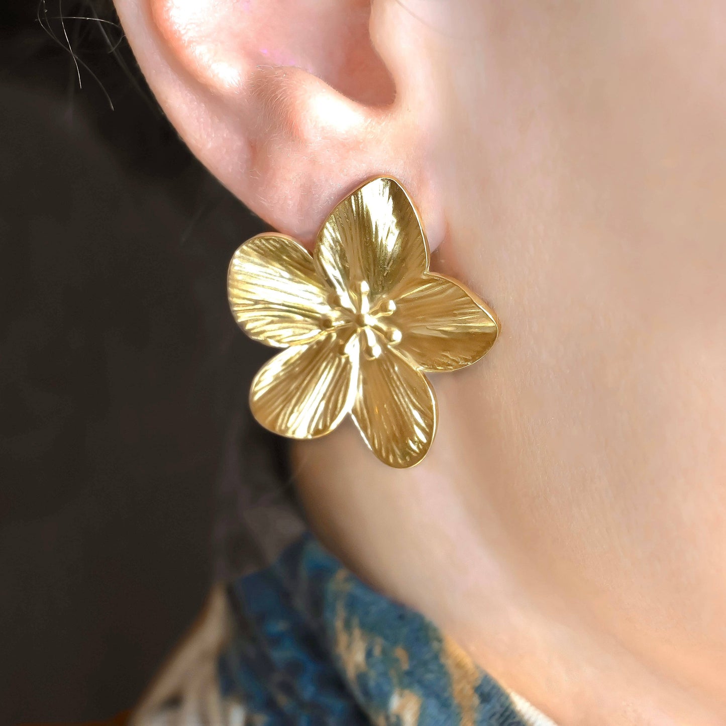 Oversized Flower Earrings