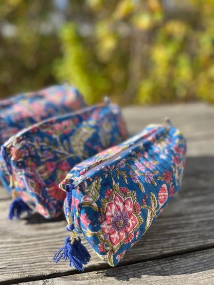Make Up Bag in Royal Blue