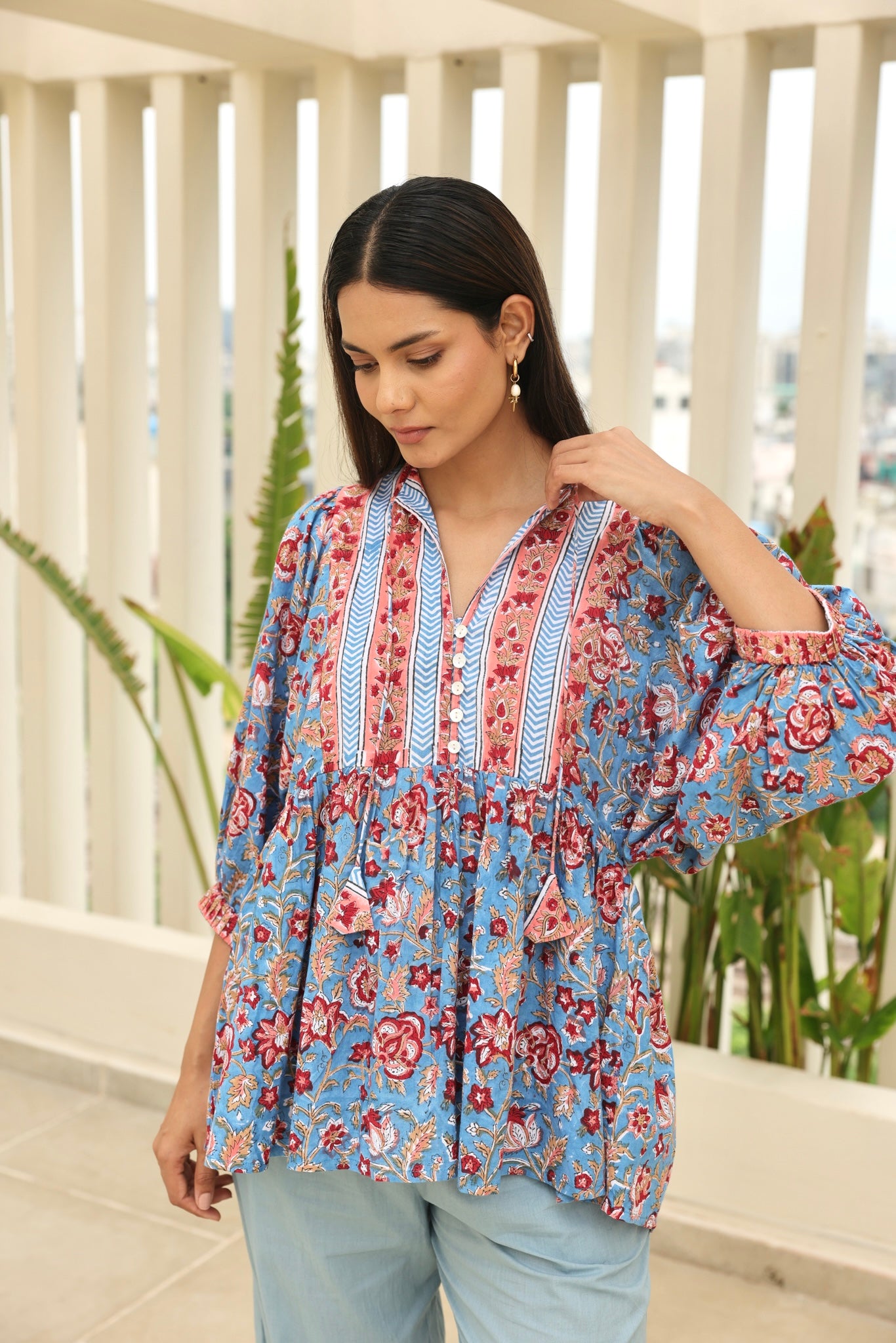 Tulip Top - Blue