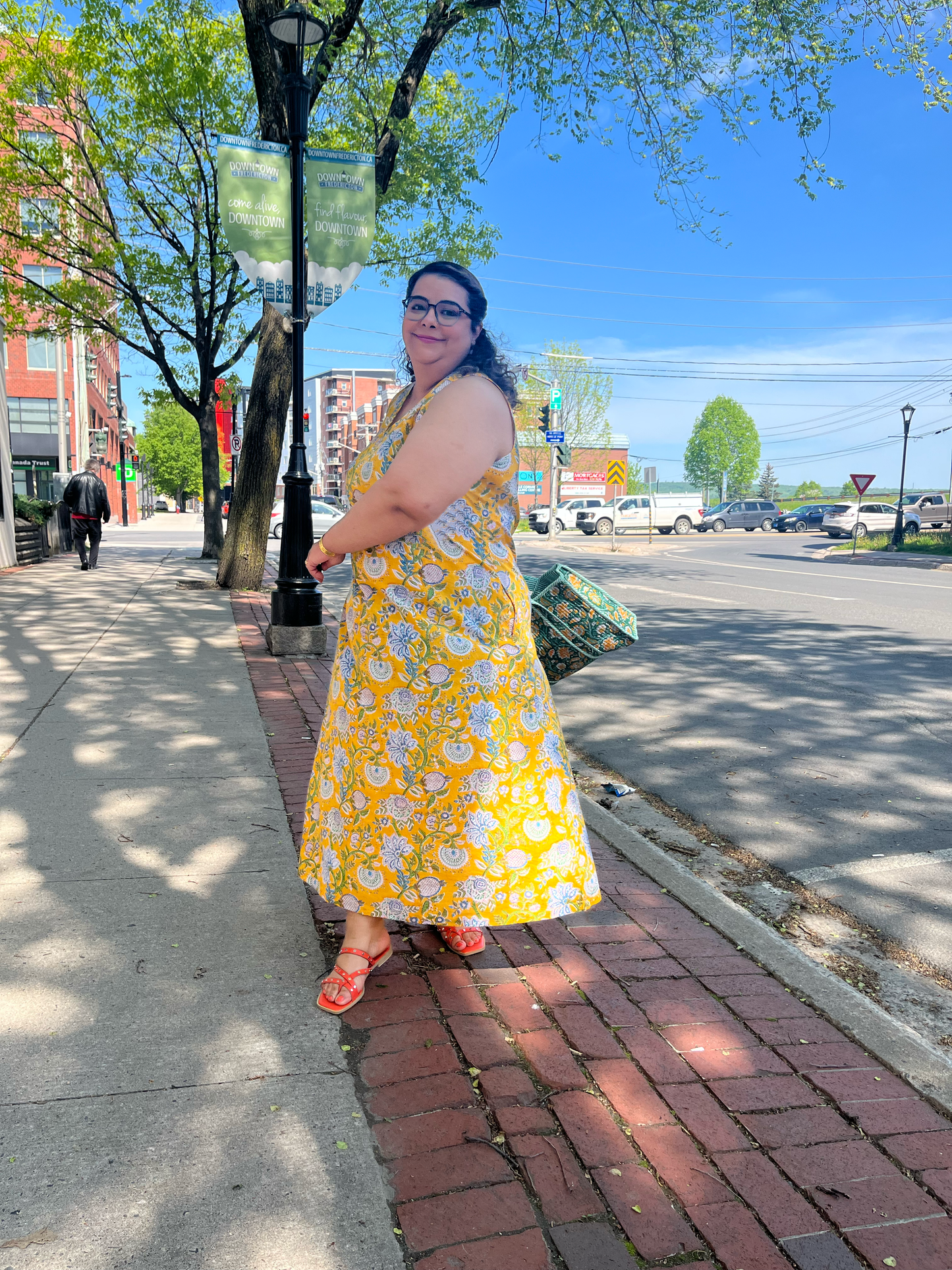 A-line Maxi Dress in Yellow