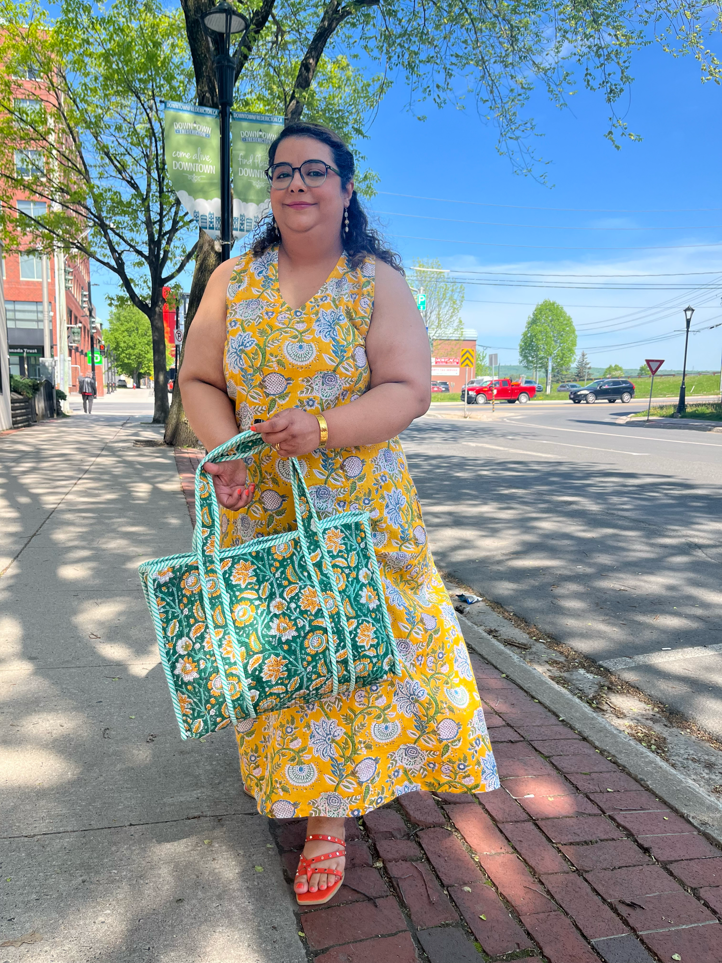 A-line Maxi Dress in Yellow
