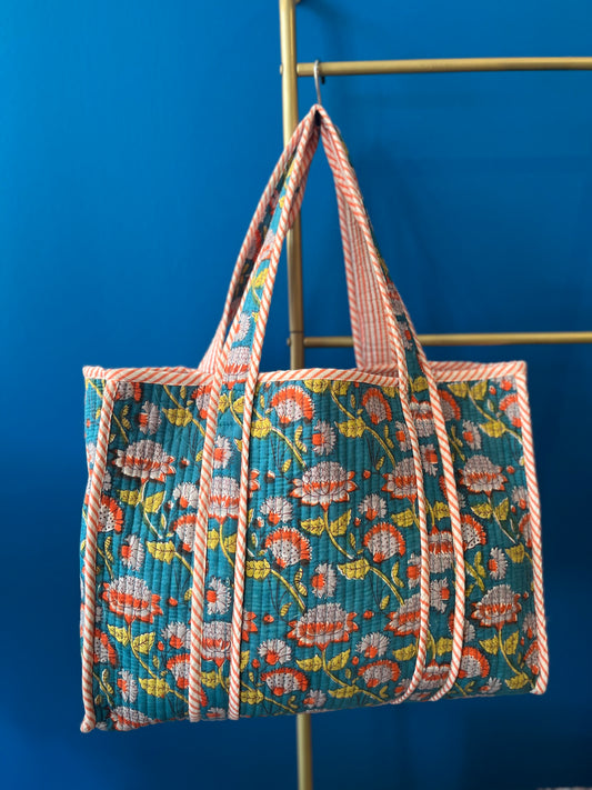 Tote Bag with Yellow Leaves