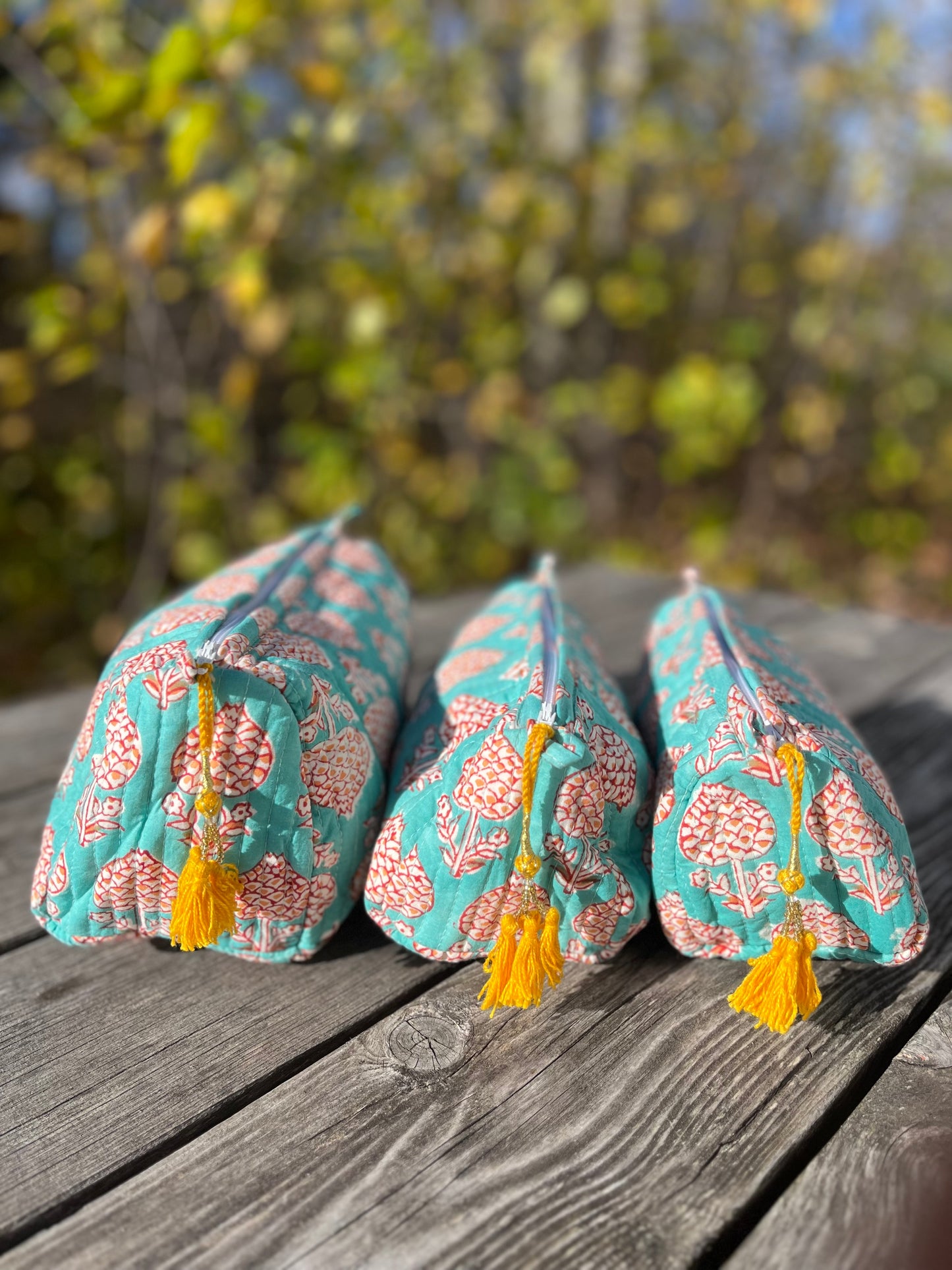 Make Up Bag in Sea Green