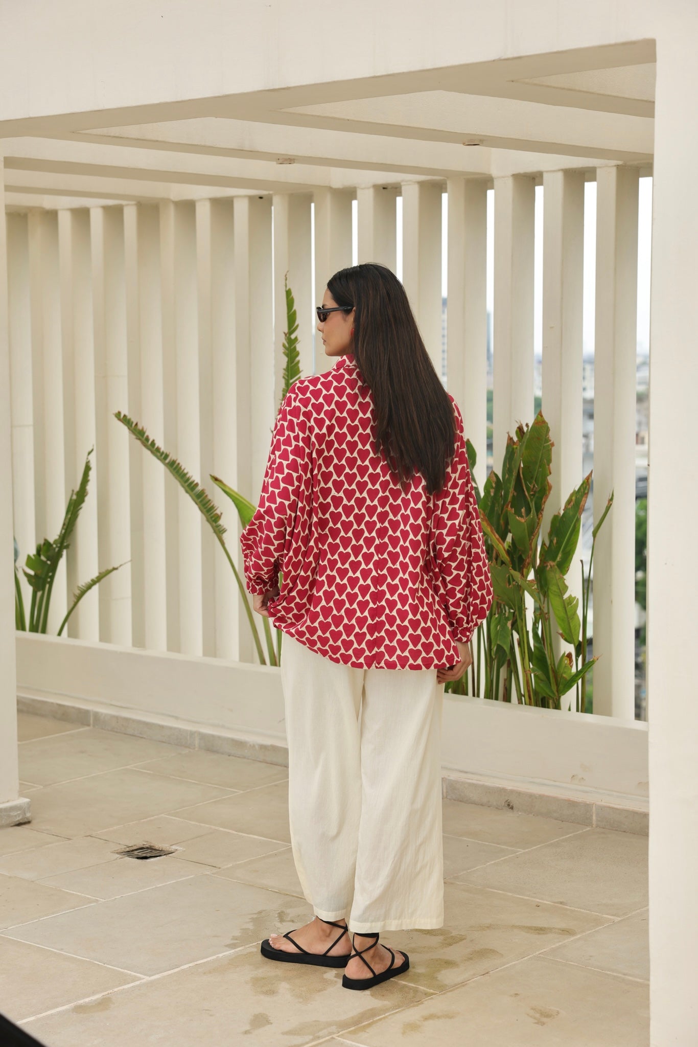 Poppy Blouse in Red