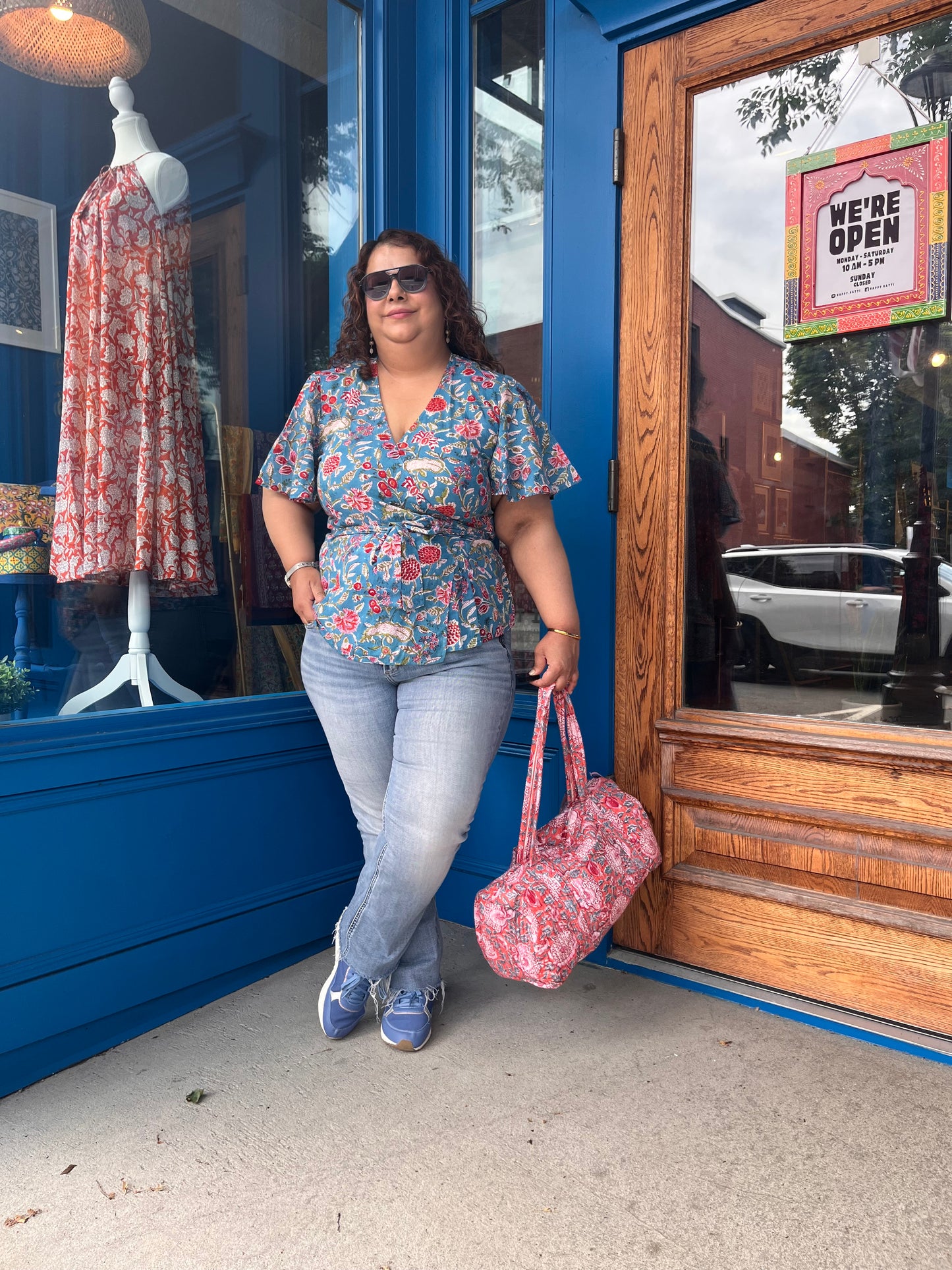 Wrap Top with Flutter Sleeve