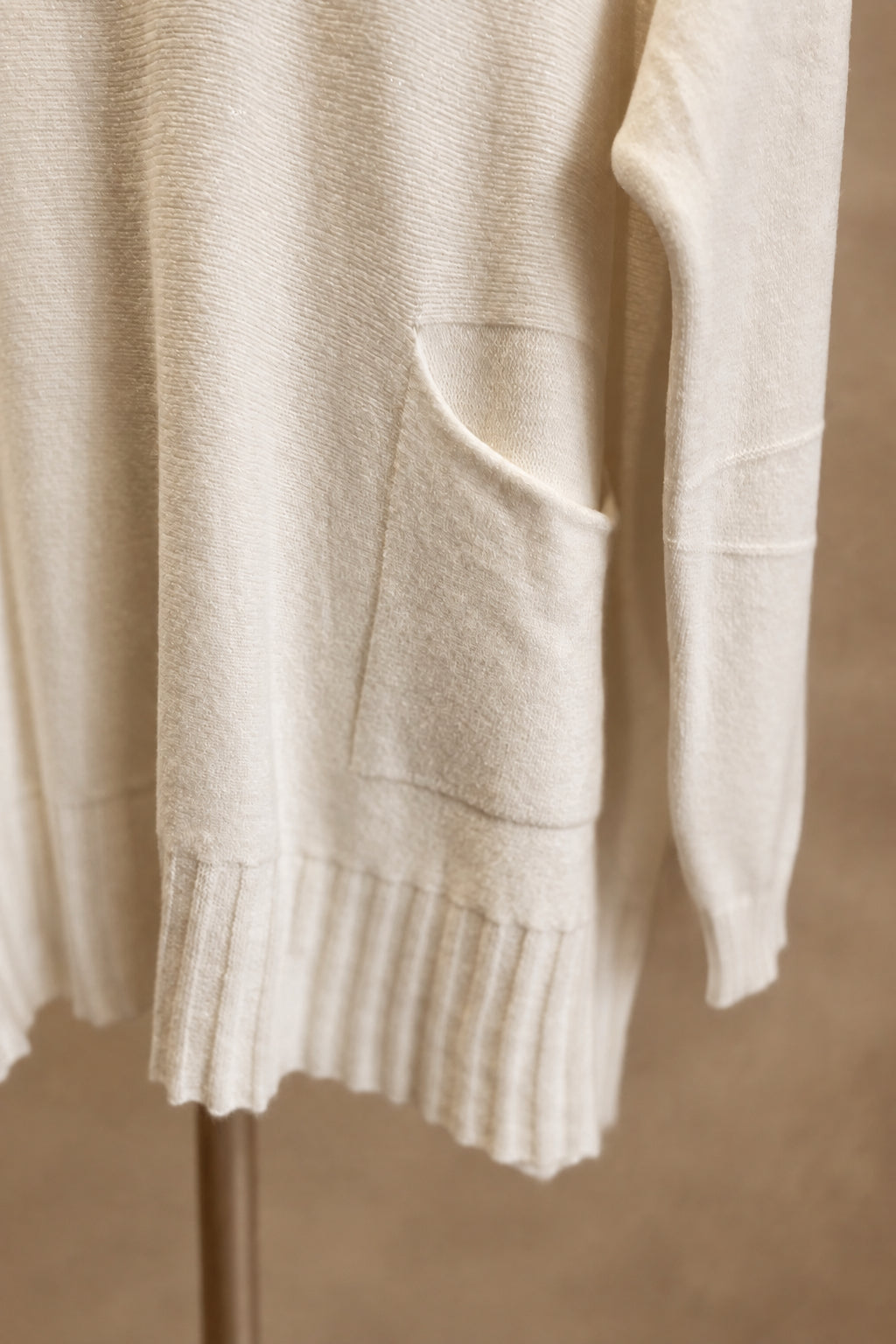 V-Neck Sweater in Ecru