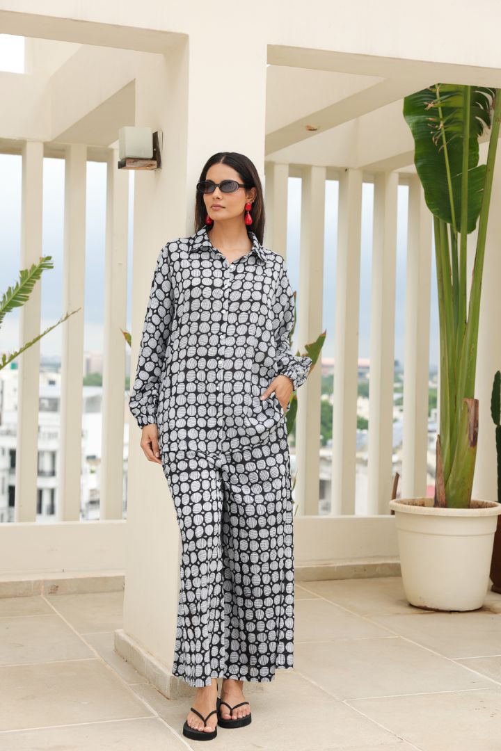 Poppy Blouse in Geometric Print