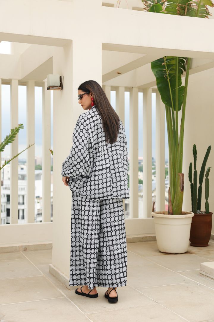 Poppy Blouse in Geometric Print