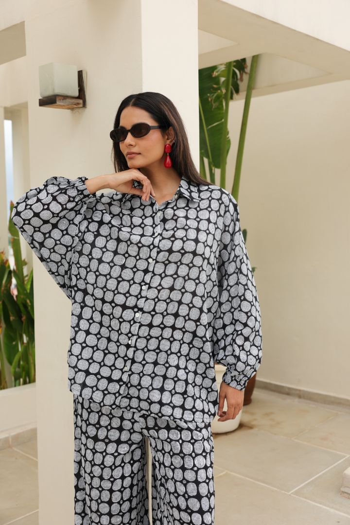 Poppy Blouse in Geometric Print