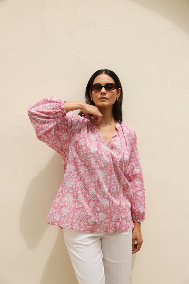 Daisy Top in Pastel Pink – Happy Hatti
